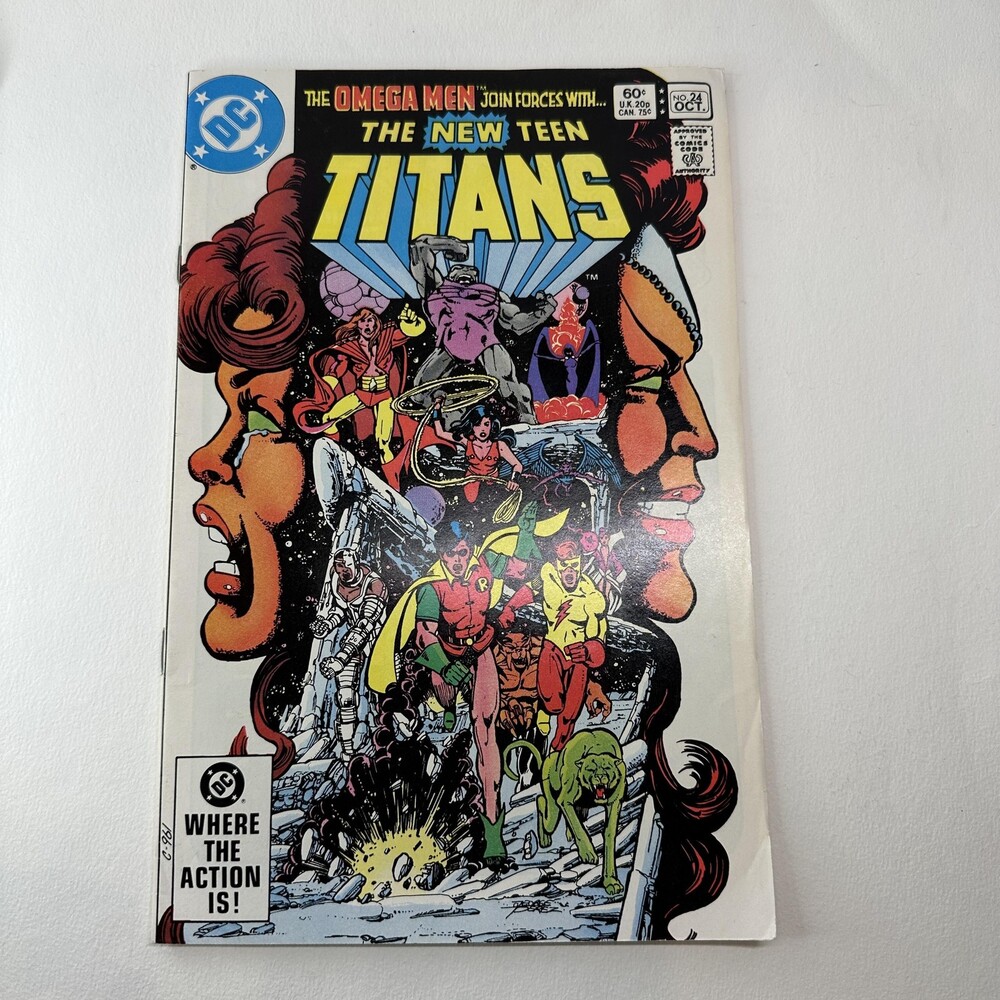 Vintage 1982 DC The New Teen Titans #24 Omega Men Comic Superhero Raven